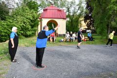 První turnaj Polabské ligy v pétanquu na zahradě Klementinky
